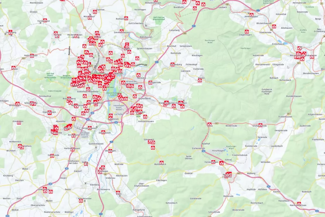Screenshot Analyse Vergleich Ärtze-Dichte Stadt und Land