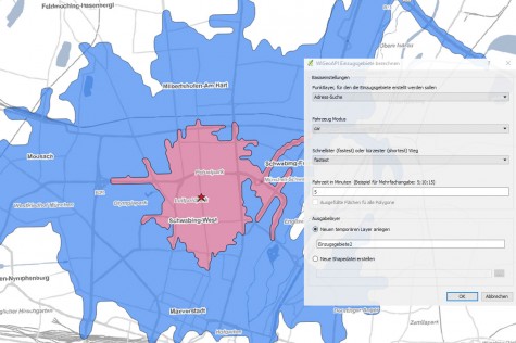 Geokodierung und Berechnung von Einzugsgebieten mit WIGeo QGIS Standard Geokodierung und Berechnung von Einzugsgebieten mit WIGeo QGIS Standard