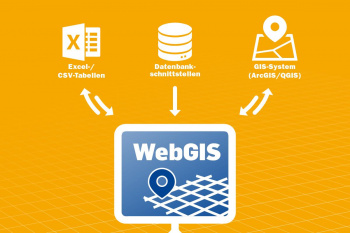 Grafik Daten Uplaod und Download im WebGIS - mehr erfahren Grafik Daten Uplaod und Download im WebGIS