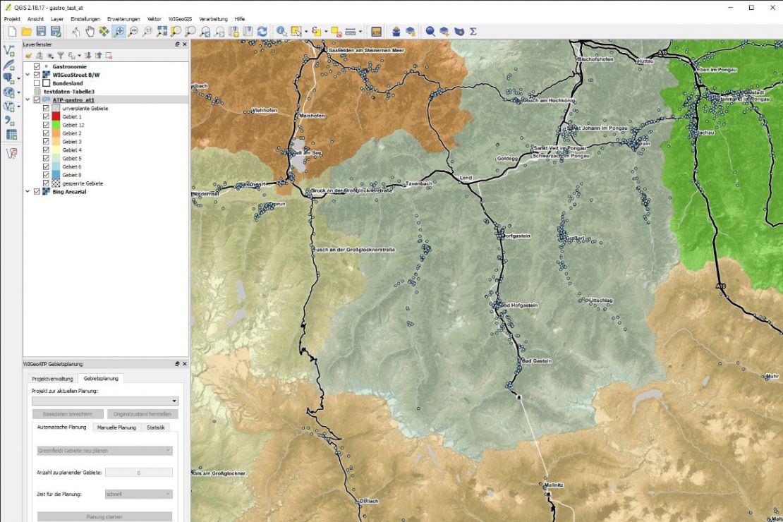 Territory planning based on sales potential europewide with WIGeoATP Territory planning based on sales potential europewide with WIGeoATP