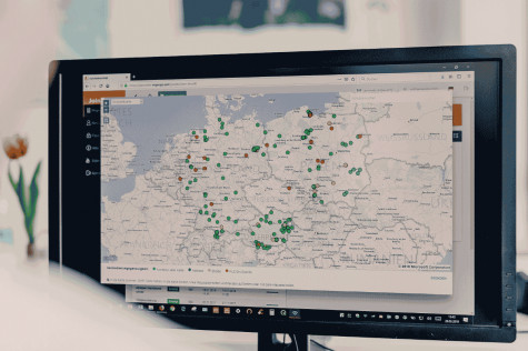 Addresses from Excel are shown as points on the map Addresses from Excel are shown as points on the map