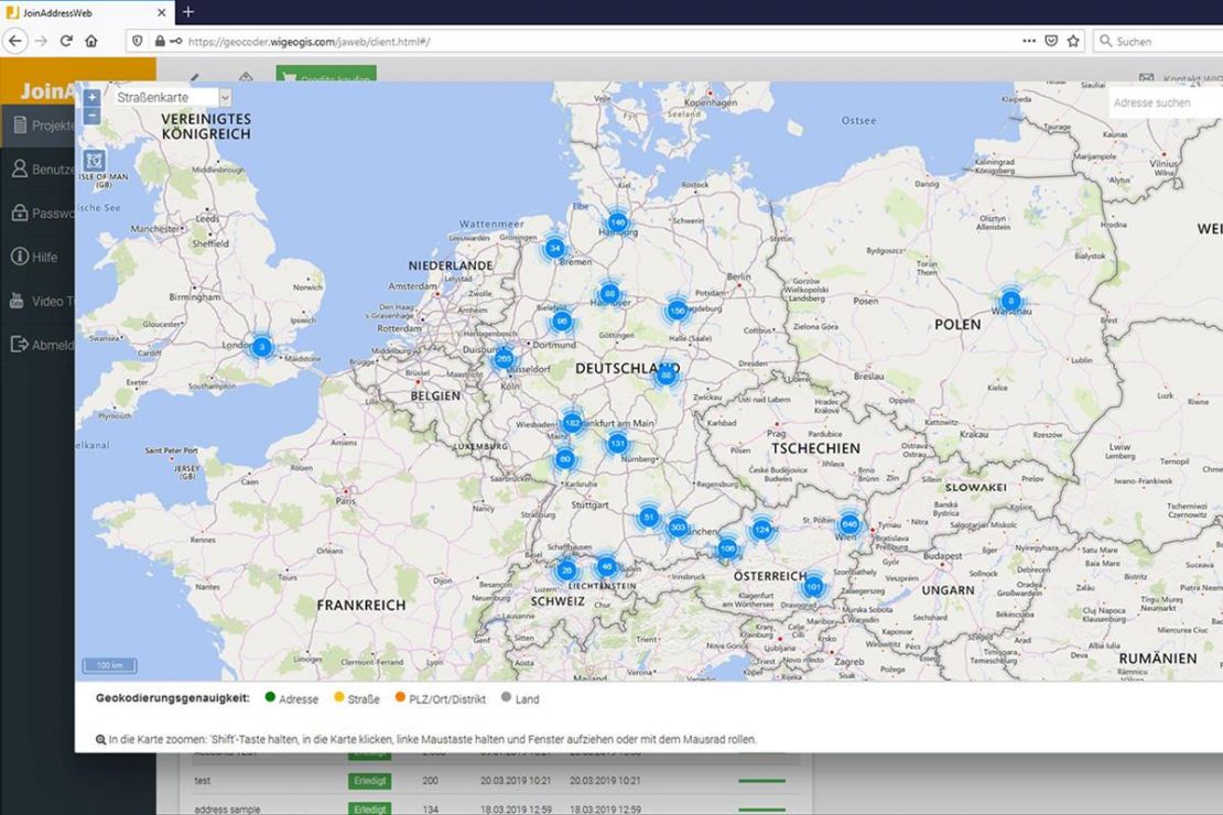Adressdaten visuell analysieren Adressdaten visuell analysieren