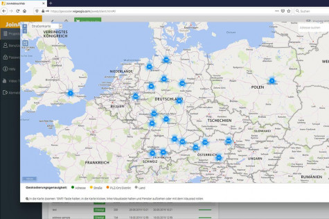Geocoding result cluster on a map Geocoding result cluster on a map