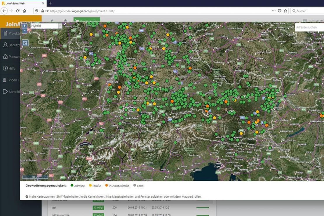 Mit Geocoder Joinaddress erhalten Adressen exakte Koordinaten Mit Geocoder Joinaddress erhalten Adressen exakte Koordinaten