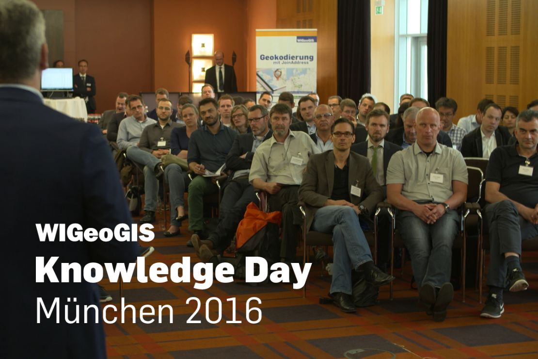 Thumbnail video documentary geomarketing event WIGeoGIS Kowledge Day 2016 in Munich