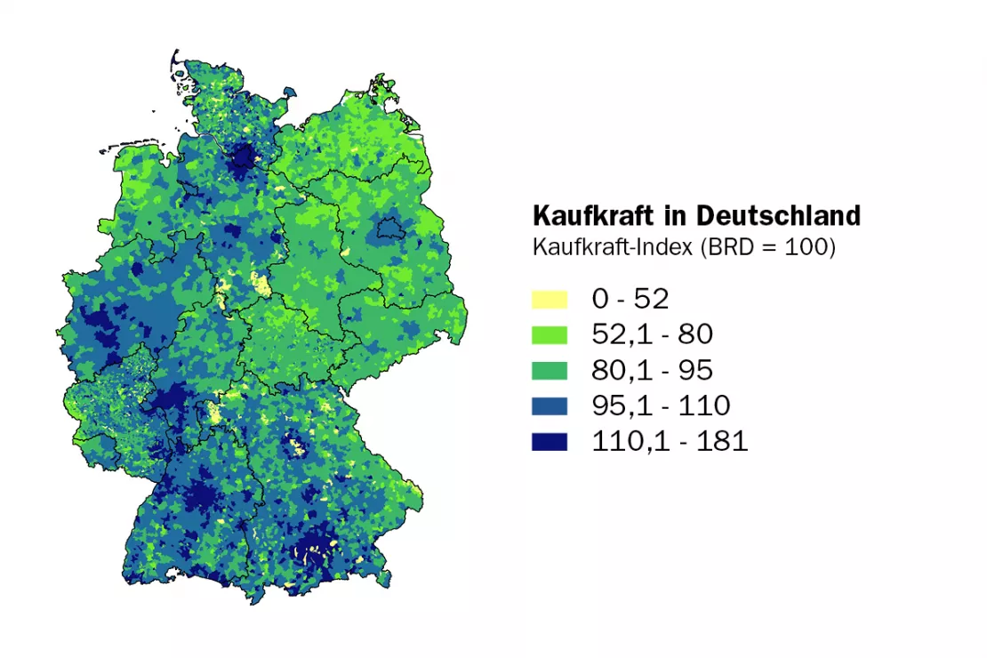 Market analysis of purchasing power in Germany