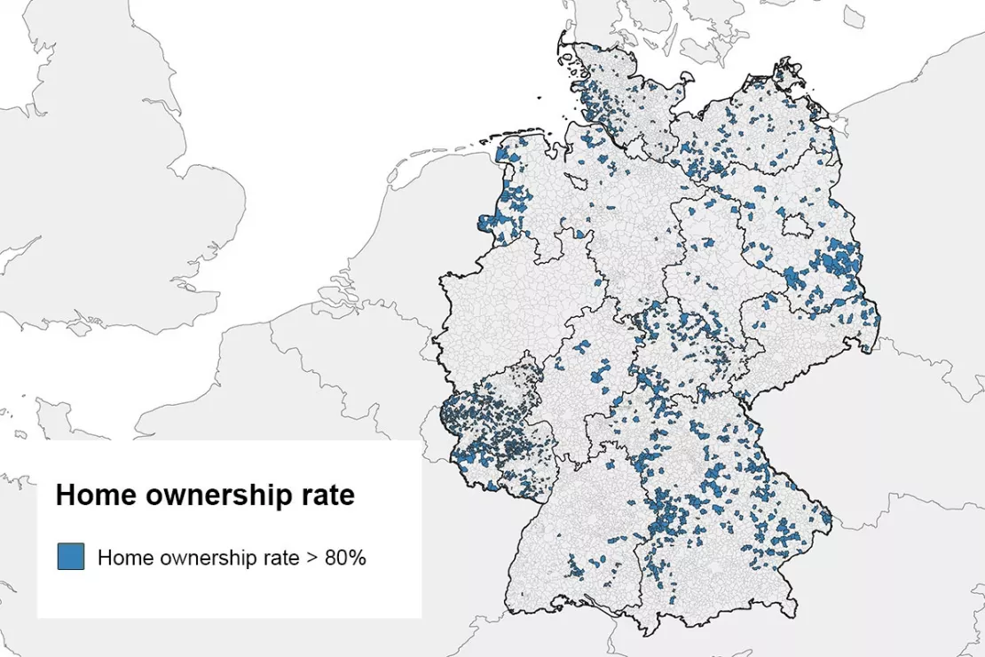 Percentage of Home Owners in Germany