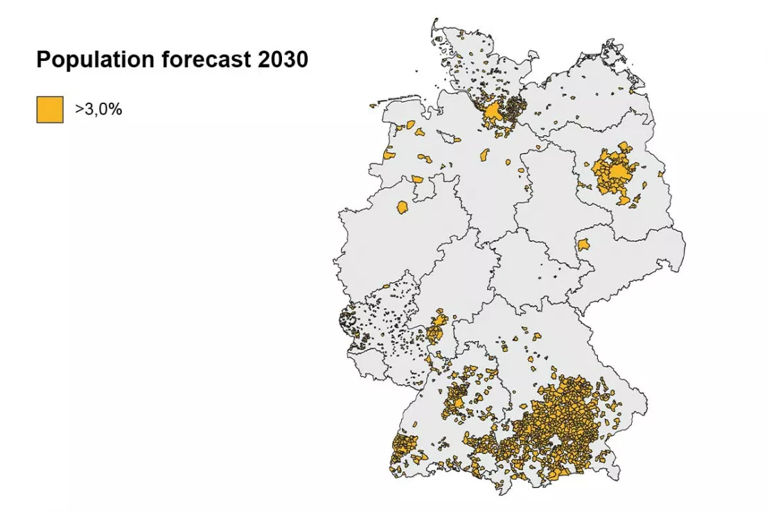 Population grow in Germany