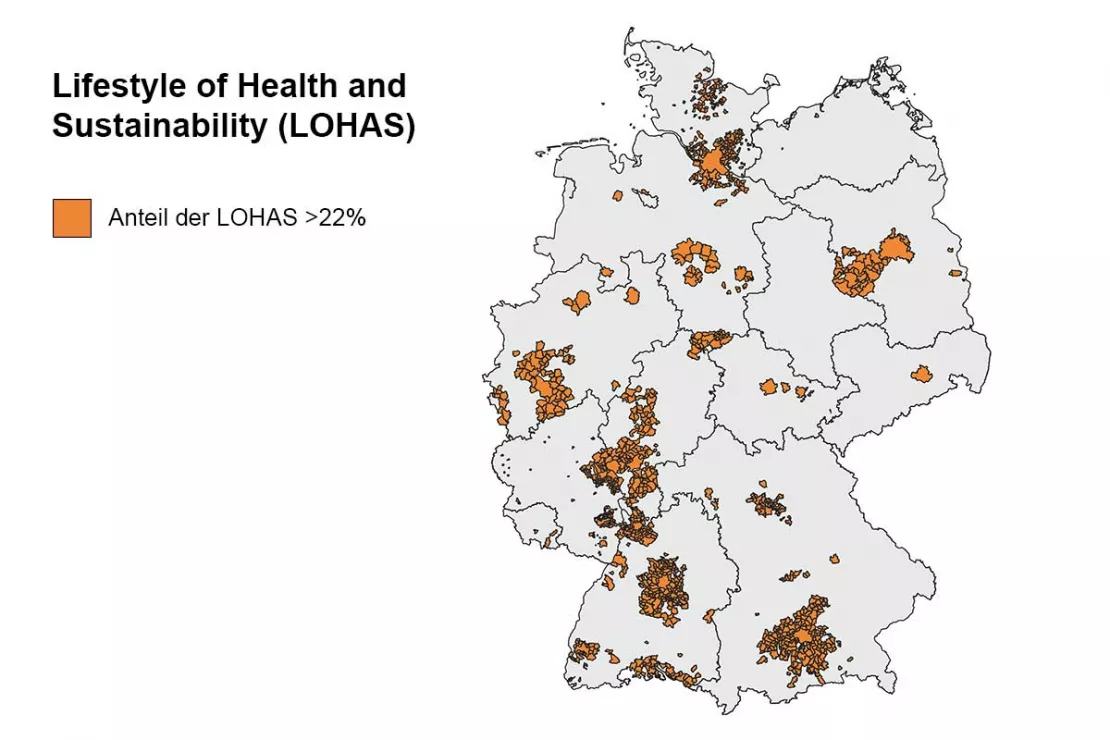 Gesundheits- und nachhaltigkeitsbewusste Personen in Deutschland