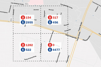 Mobilitätsdaten - Ein- und Auspendler auf 250m Raster - mehr erfahren Mobilitätsdaten - Ein- und Auspendler auf 250m Raster