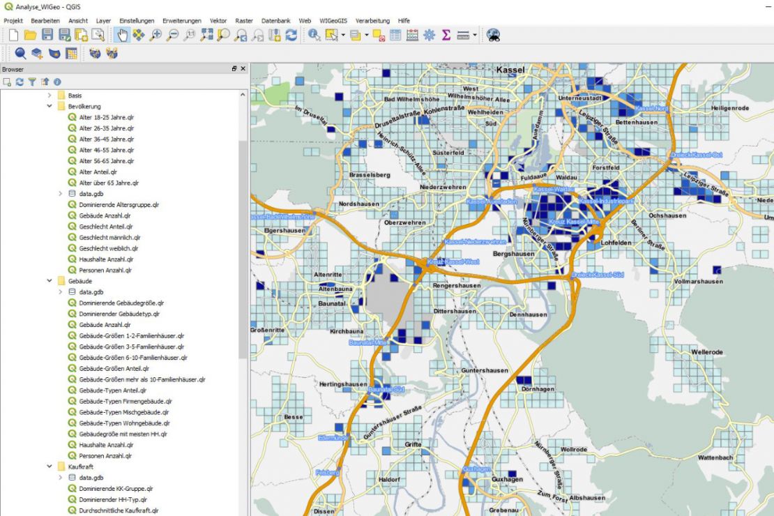 WIGeo QGIS geomarketing software WIGeo QGIS geomarketing software