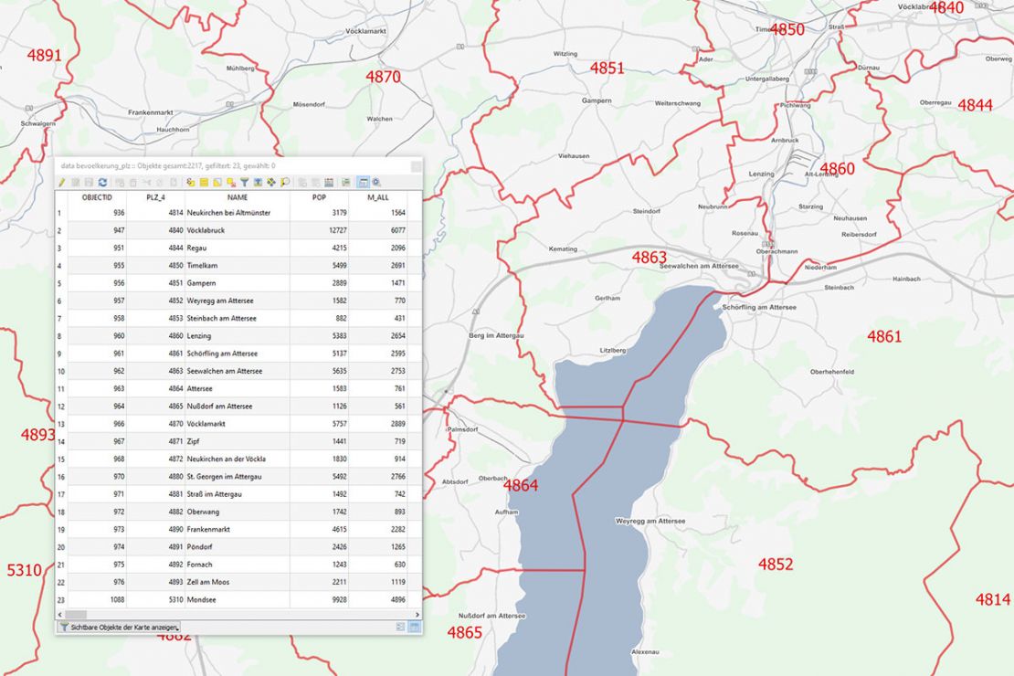 Mit QGIS Daten einfach analysieren, nutzen das Plugin für Geomarketing
