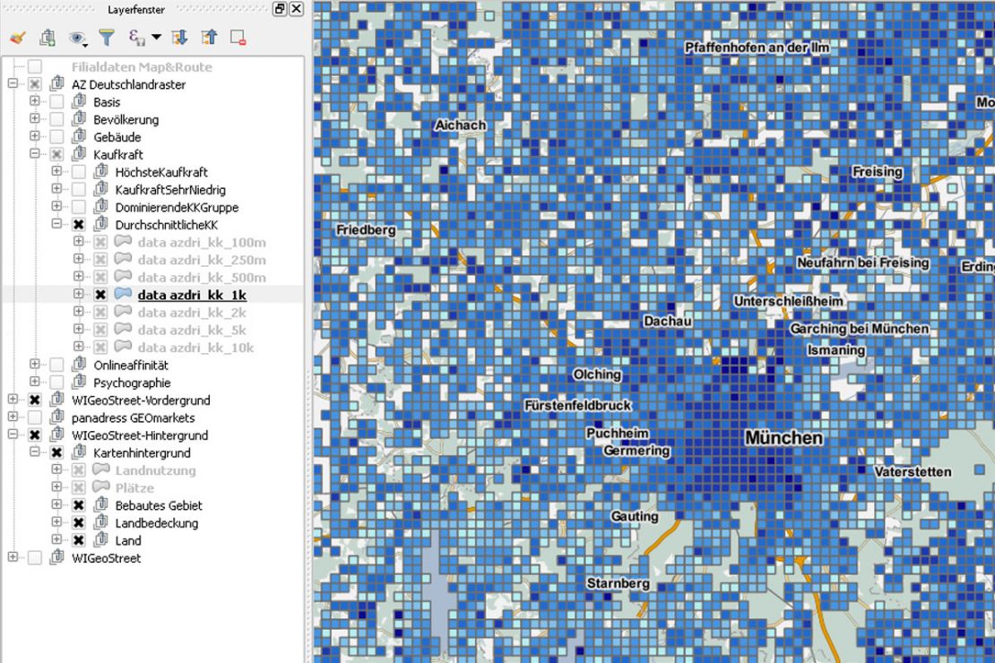 WIGeoGIS bietet QGIS-Erweiterungen für Marktanalysen und Geomarketing WIGeoGIS bietet QGIS-Erweiterungen für Marktanalysen und Geomarketing