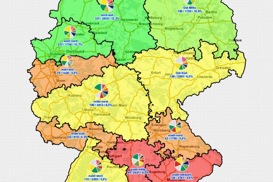 Spatial analysis of your KPIs and planning of your territory structures with Salesnet Spatial analysis of your KPIs and planning of your territory structures with Salesnet