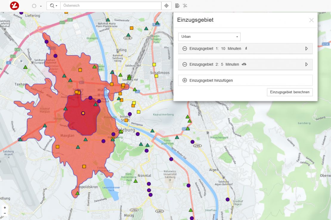 WIGeoGIS supports the Austrian Lotteries with their location planning WIGeoGIS supports the Austrian Lotteries with their location planning