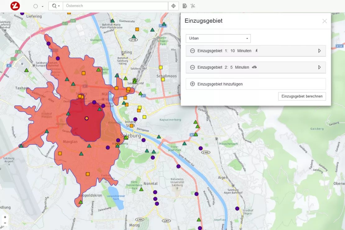 WIGeoGIS supports the Austrian Lotteries with their location planning