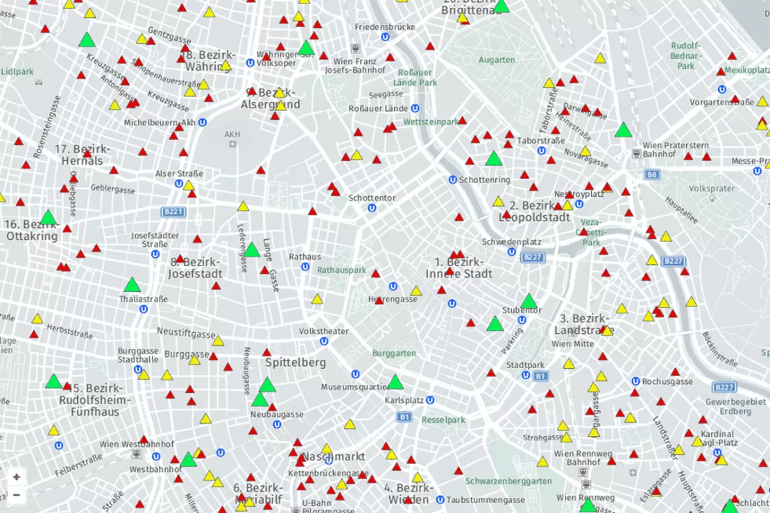 Zur Standortberatung nutzt die Wiener Wirtschaftskammer GIS Software und Geomarketing-Knowhow der WIGeoGIS