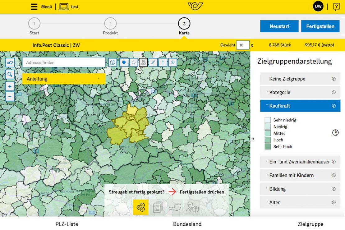 Werbung und Mediaplanung mit Hilfe von WebGIS-Software Werbung und Mediaplanung mit Hilfe von WebGIS-Software