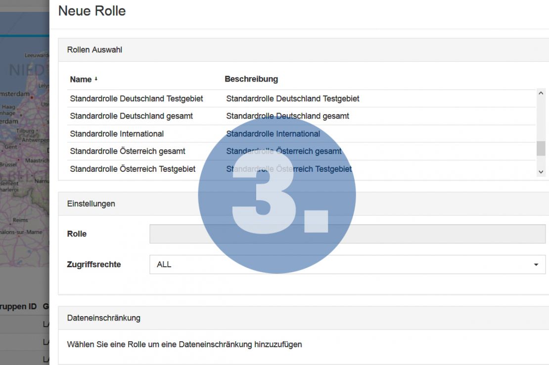 Manage roles and rights in WebGIS Manage roles and rights in WebGIS