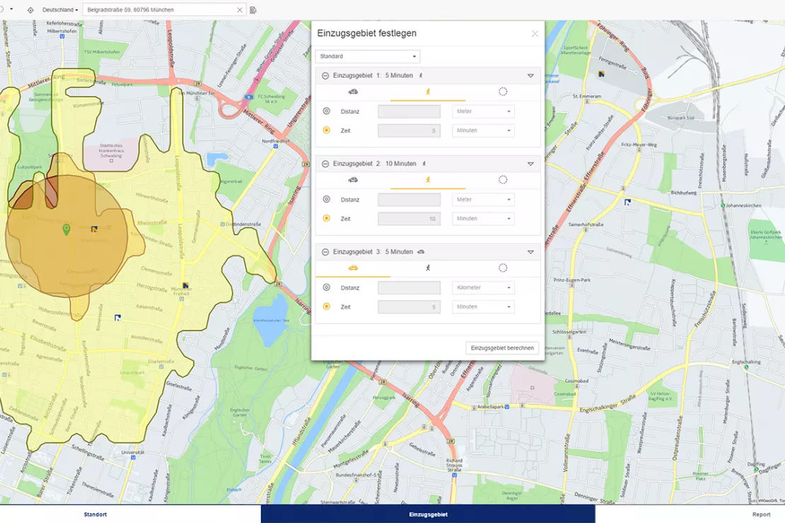 WIGeoStandort - Standortanalyse mit WebGIS Software